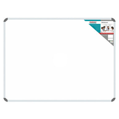Non-Magnetic Whiteboard (900 x 900 mm) BD1228, Large Rectangular Whiteboard with Aluminium Frame and Corner Protectors for Office, School, or Commercial Use.