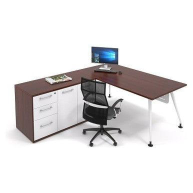 Nordic Executive Desk in Veneer Wood
