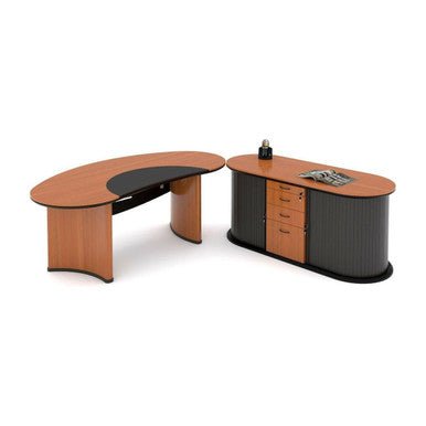 Orbit Executive Desk in Veneer Wood