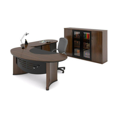Orbit Executive Desk in Veneer Wood