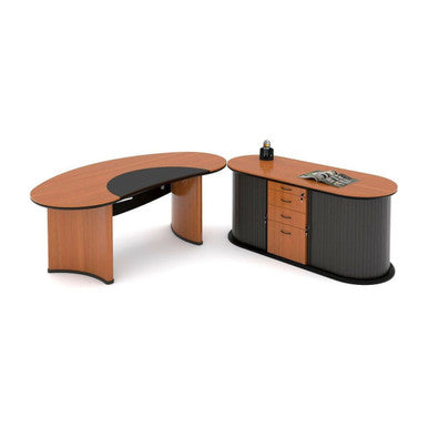 Orbit Executive Desk in Veneer Wood | Office Furniture | Office Stock