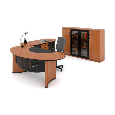 Orbit Executive Desk in Veneer Wood