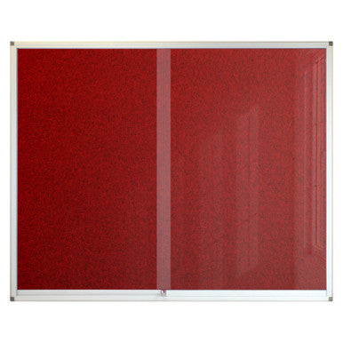 Pinning Display Case, 1500 x 1200 mm Burgundy-Coloured Display Board with Metal Frame, Model BD3860U.
