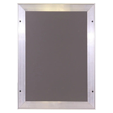 Poster Frame (A0 - 1230 x 870 mm - Single Mitred - Econo) BG3200, Image of a Sleek, Metallic Poster Display Frame with a Clear Centre for Showcasing Posters or Signs, Designed for Easy Insertion and Removal.