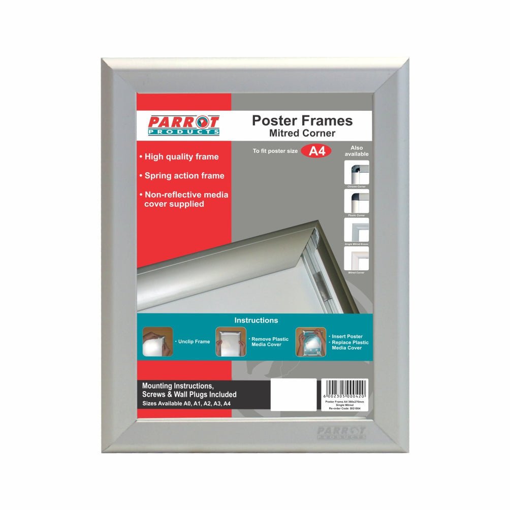 Poster Frame (A4 – 360 × 270mm – Single Sided – Mitred Corner)