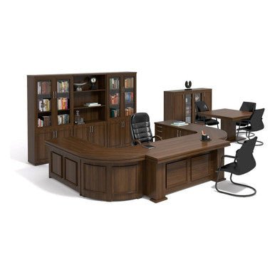 President Executive Desk in Veneer Wood