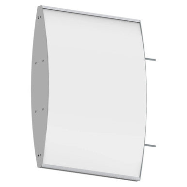 67 Brand Sign Frame, 420 x 300 mm Double-sided Wall Mounted with Powder Coated End Caps and Masonry Screws Included, for Indoor or Outdoor Use, Displayed on a White Background.