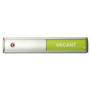 Sign Frame, 50 x 280 mm - Vacant / Occupied Slide - Retail Pack Showing a Sliding Indicator with 'Vacant' Label for Status Display.