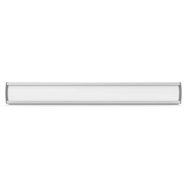 Sign Frame (50 x 400 mm), Product SF0540, White Rectangular Sign Frame with Metal Edges for Displaying Signs.