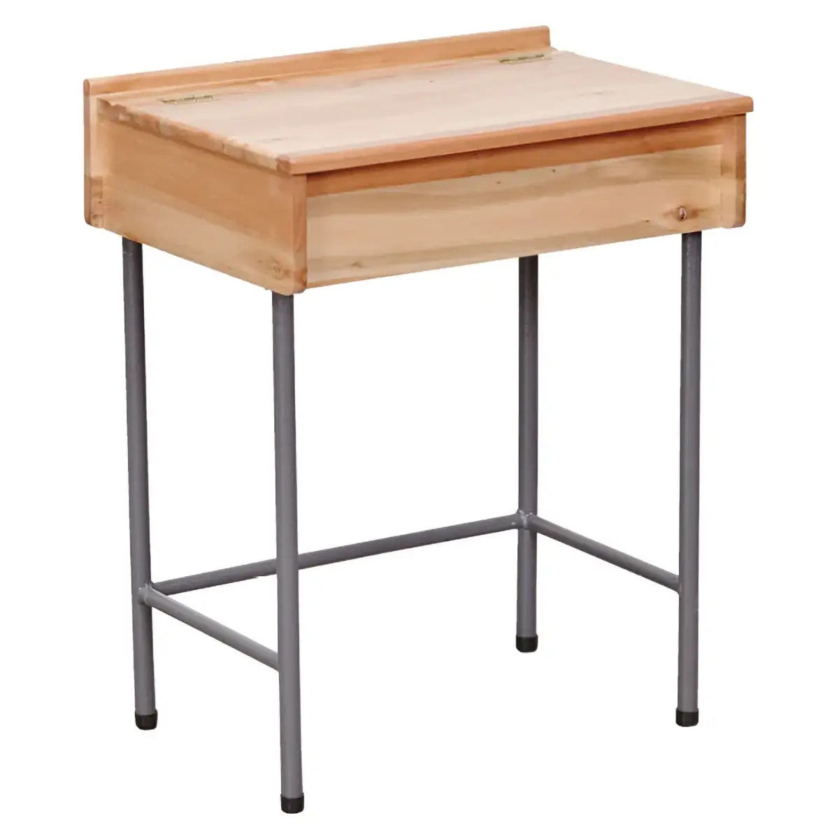 Single Boxed School Desk in Saligna Wood 750mm Wide