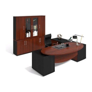 Soft Cell Executive Desk in Veneer Wood