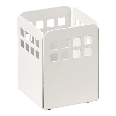 Square Punch Steel Pencil Cup