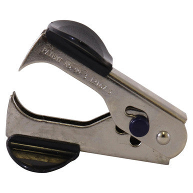 Staple Remover (Black) SR2018B, Metal Staple Removal Tool with Black Rubber Grips for Easy Staple Removal.