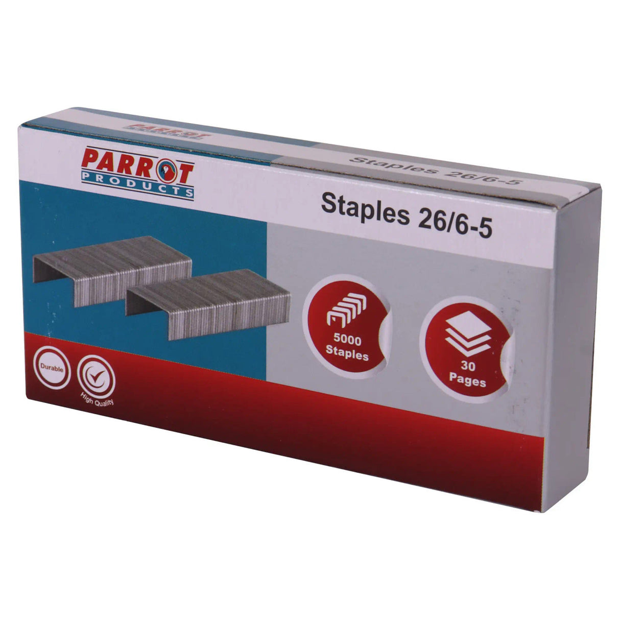 Staples (Staple Size: 26/6 - No.56 - Box of 5000 - 30 Pages)