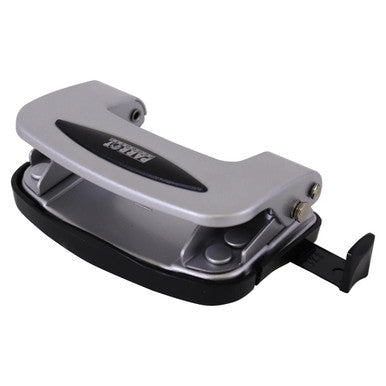 Steel Hole Punch, Silver Metal Hole Puncher for up to 20 Sheets of Paper.