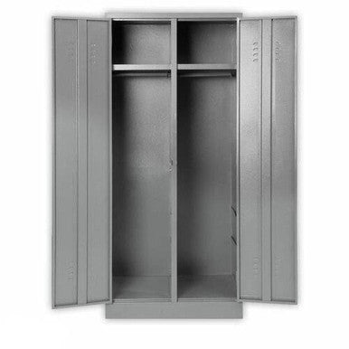 TRS2 Double Hostel Locker with Top Shelf and Hang Rail | Steel Furniture | Office Stock