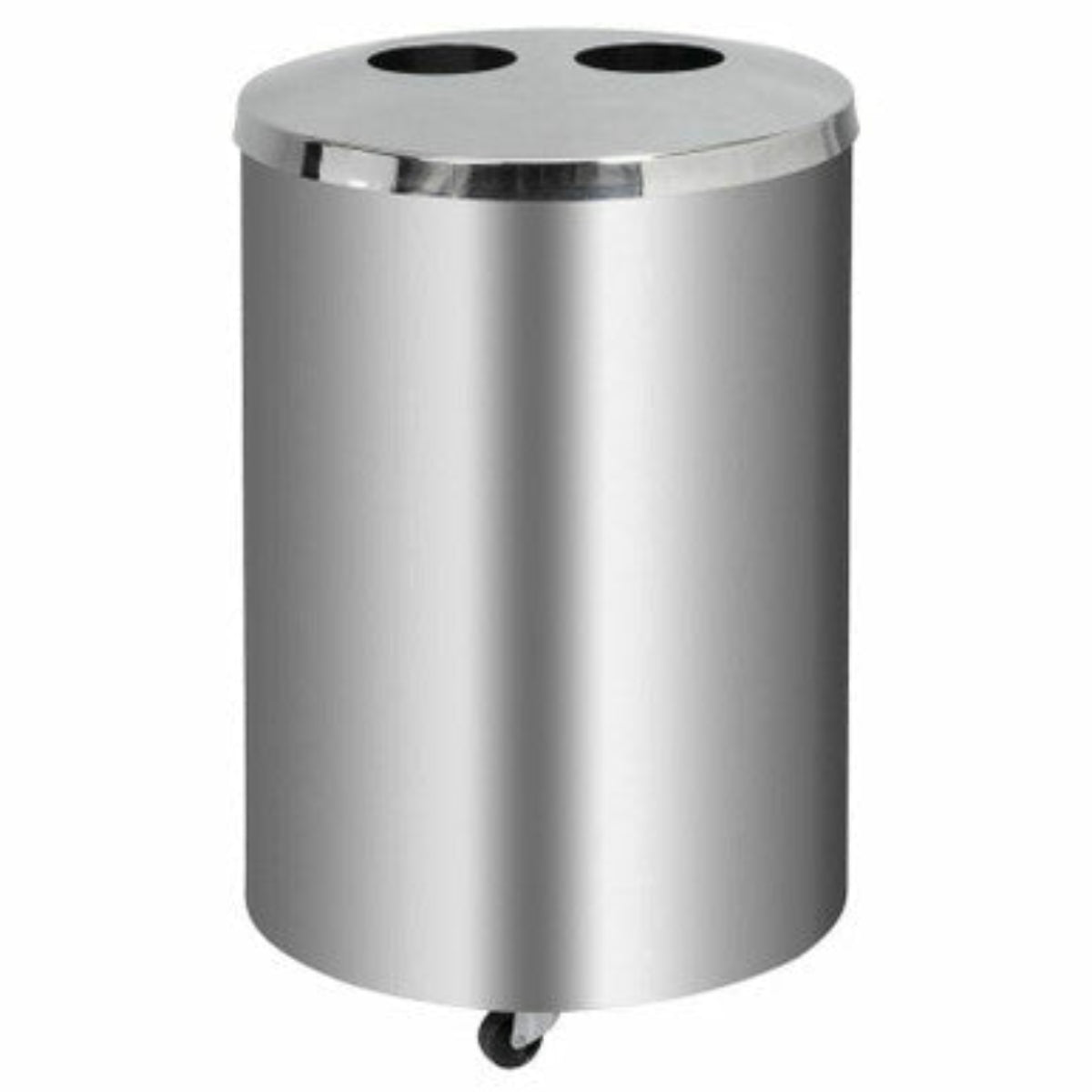 Two Division Stainless Steel Recycle Bin