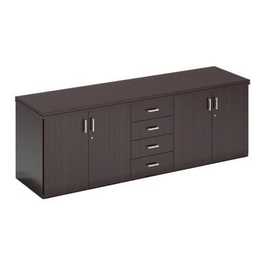 Volante Four Hinge Door with Four Drawers Server Unit