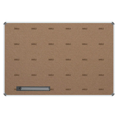 Whiteboard 1500 x 1200 mm (Magnetic) BD0960, Front View of Large Rectangular Whiteboard with Brown Surface and Magnetic Writing Area.