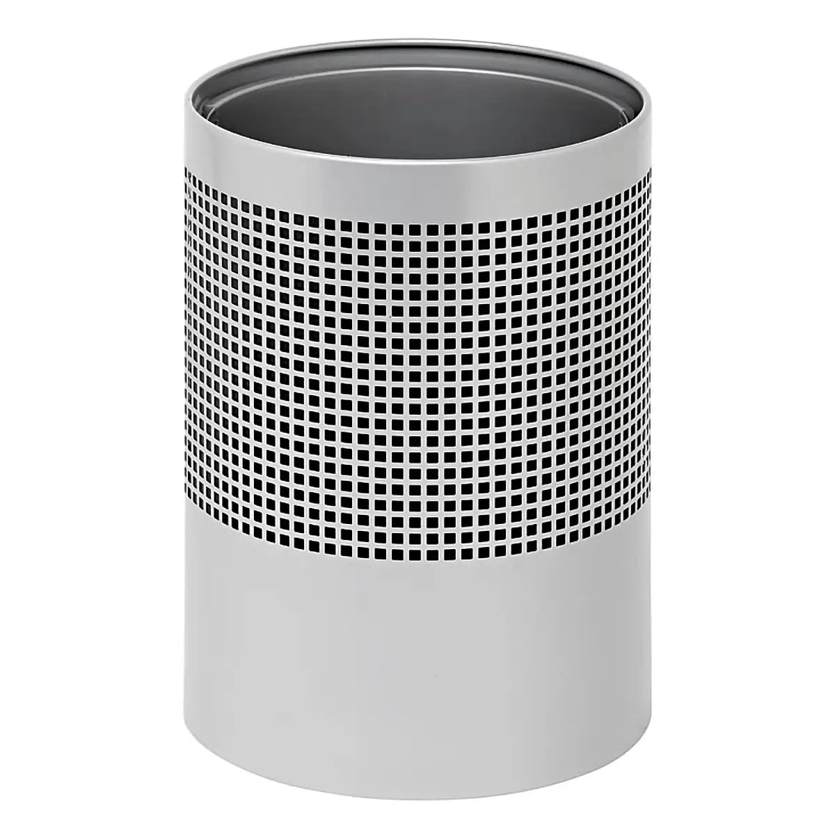 Wide Litter Bin No Lid Square Punch - Office Stock Group