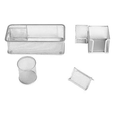 Wire Mesh Stationery Desk Set