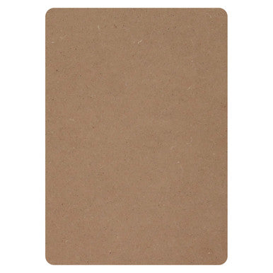 Writing Slate Chalk Markerboard (297 x 210 mm - Carded), Brown Writing Slate for Chalk and Markers, Suitable for Educational and Promotional Purposes.