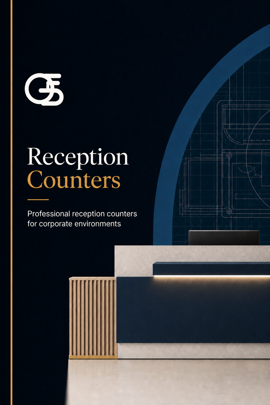 Reception Counters cover