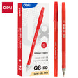 Q-8 0.5mm Ball Point Pen, Mini Tip (Box of 12) Red - Office Stock Group