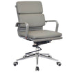 Light Slate Gray Classic Eames Cushion Medium-back Chair