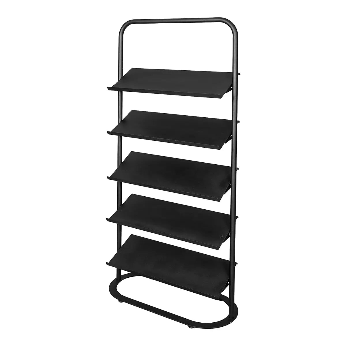 Floor Standing Brochure Holder with Five Tilting Shelves