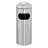 Innovation Stainless Steel Standing Ashtray Litter Bin with Cut Out