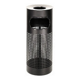 Stainless Steel Square Punch Standing Ashtray Litter Bin
