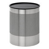 Wide Square Punch Litter Bin with Full Swivel Top Square Punch