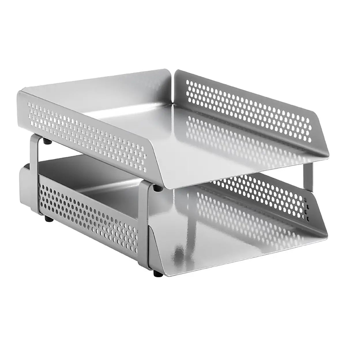 Perforated Steel Two - Tier Letter Tray