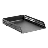Square Punch Steel Single Letter Tray