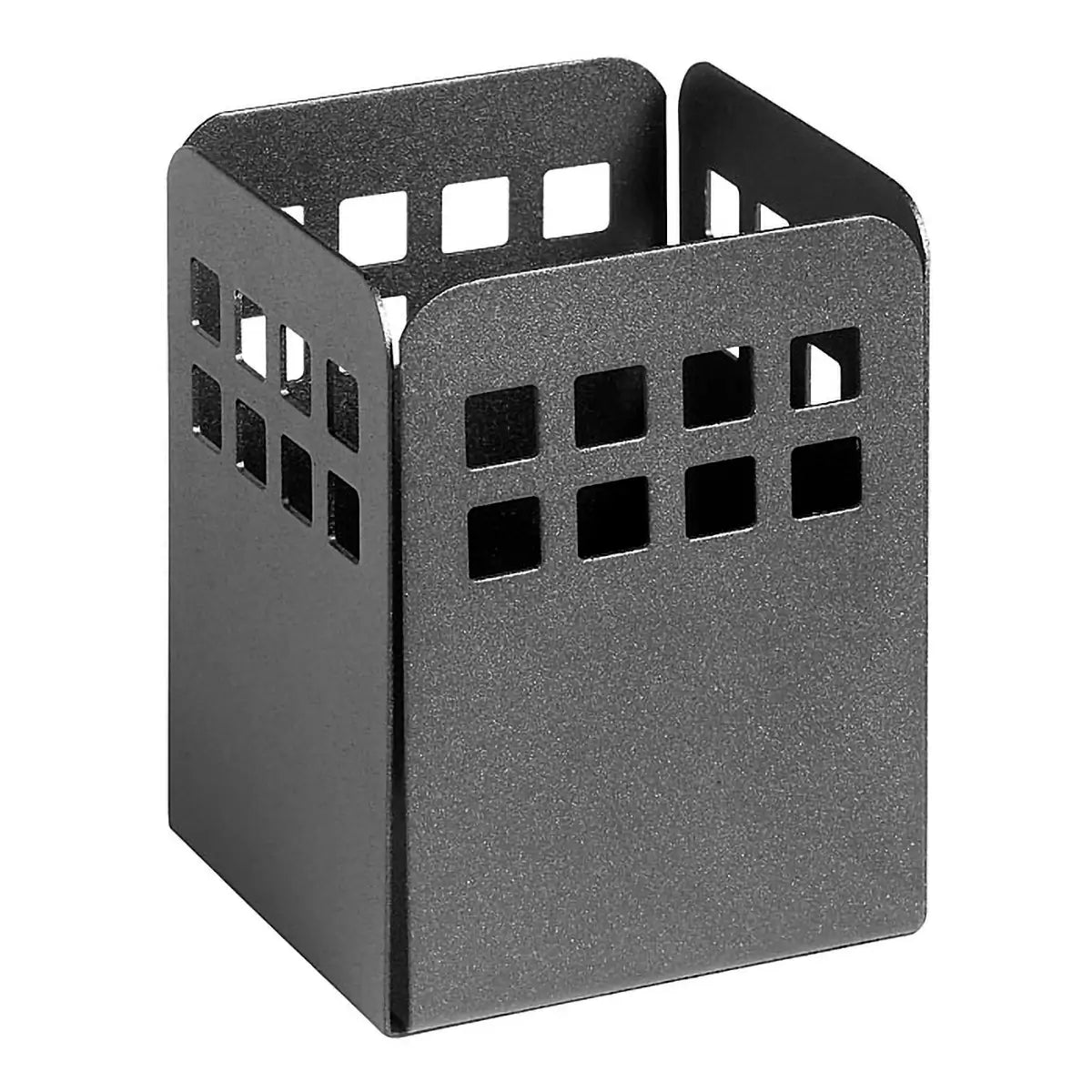 Square Punch Steel Pencil Cup
