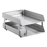 Fluted Steel Two - Tier Letter Tray