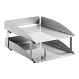 Modern Steel Two - Tier Letter Tray