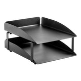 Modern Steel Two - Tier Letter Tray