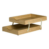 Executive Solid Wood Two - Tier Letter Tray