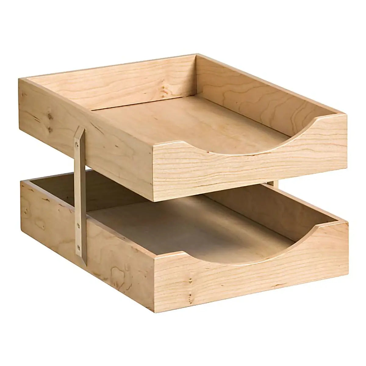 Contract Solid Wood Two - Tier Letter Tray
