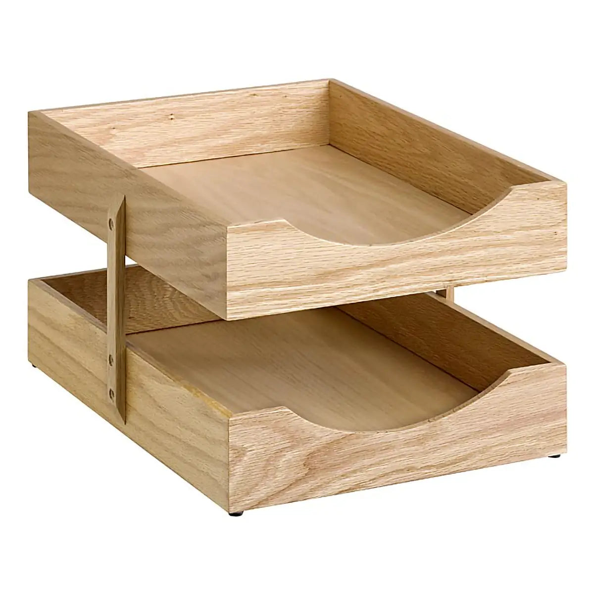 Contract Solid Wood Two - Tier Letter Tray