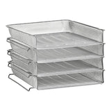 Wire Mesh Four - Tier Letter Tray