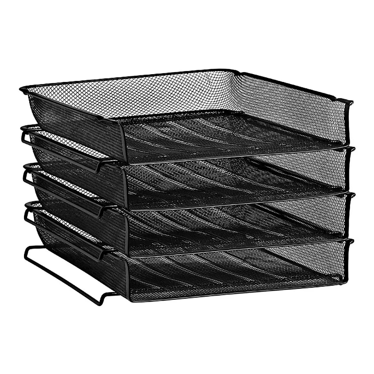 Wire Mesh Four - Tier Letter Tray