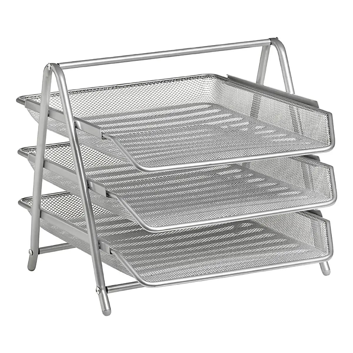 Wire Mesh Three - Tier Letter Tray
