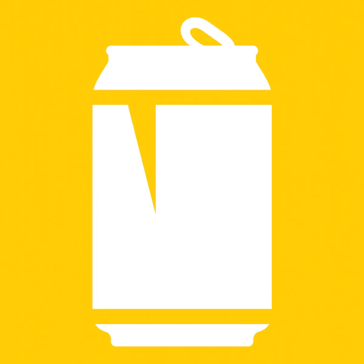 Three - Way Recycling Bin Sticker Top and Front
