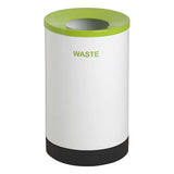 Single Round Recycle Bin with Printed Wording