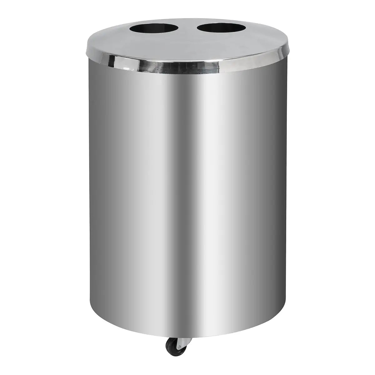 Two Division Stainless Steel Recycle Bin
