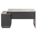 1400mm Modern Light Oak Desk with Built in Pedestal - Additional View 2