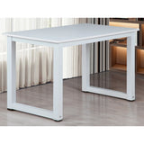 Desk with White 50mm Metal Legs